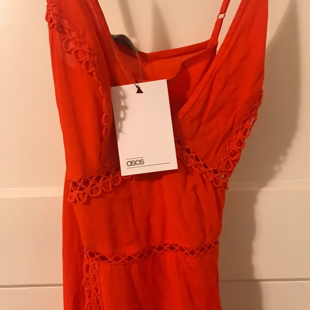 ASOS design Broderie Insert Maxi Dress - Picture 5 of 5